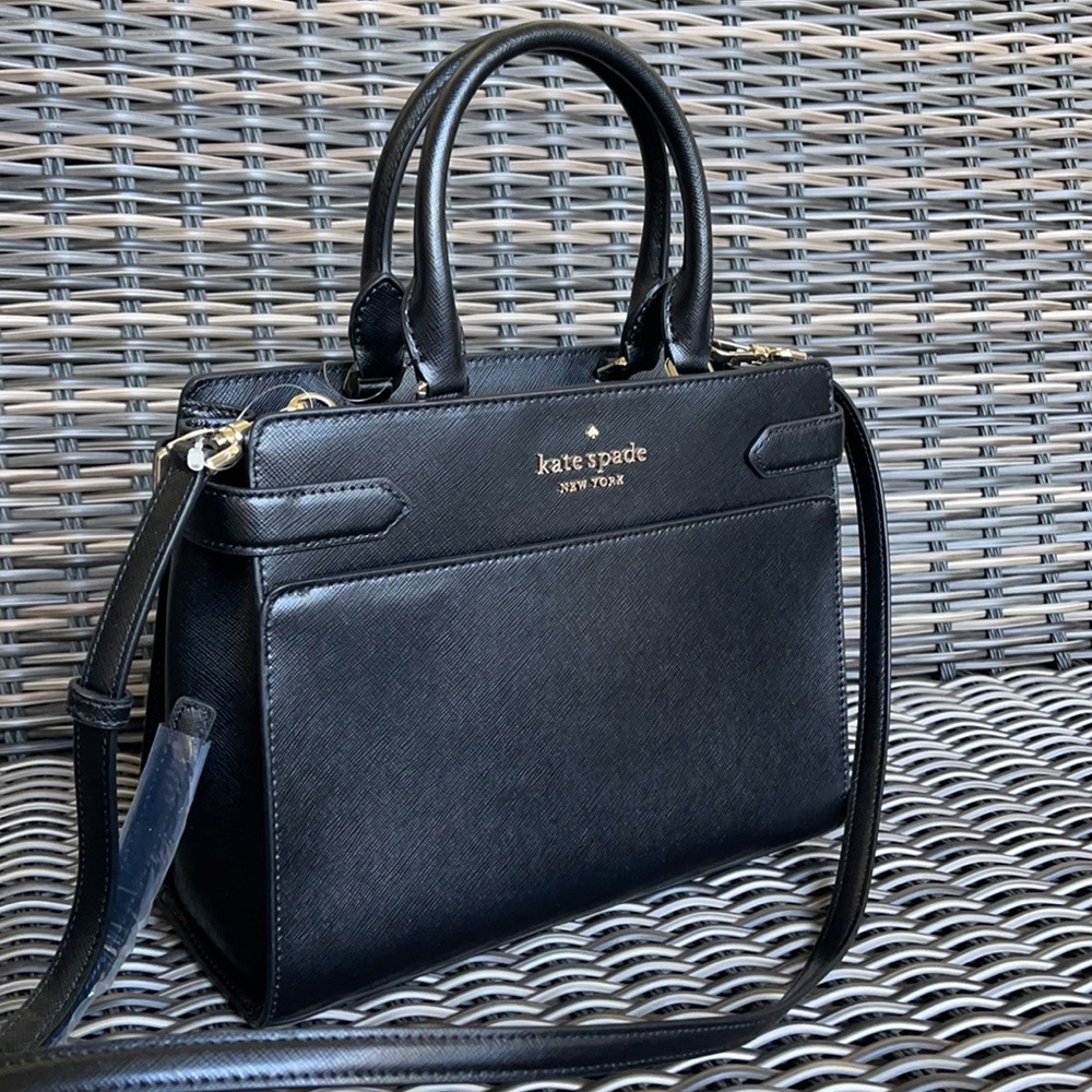 Kate Spade Staci Medium Satchel Black - Picture 14 of 16